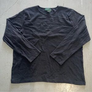 Ralph Lauren Black Long Sleeve Tee